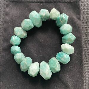 Natural Green Amazonite Crystal Gemstone Bracelet